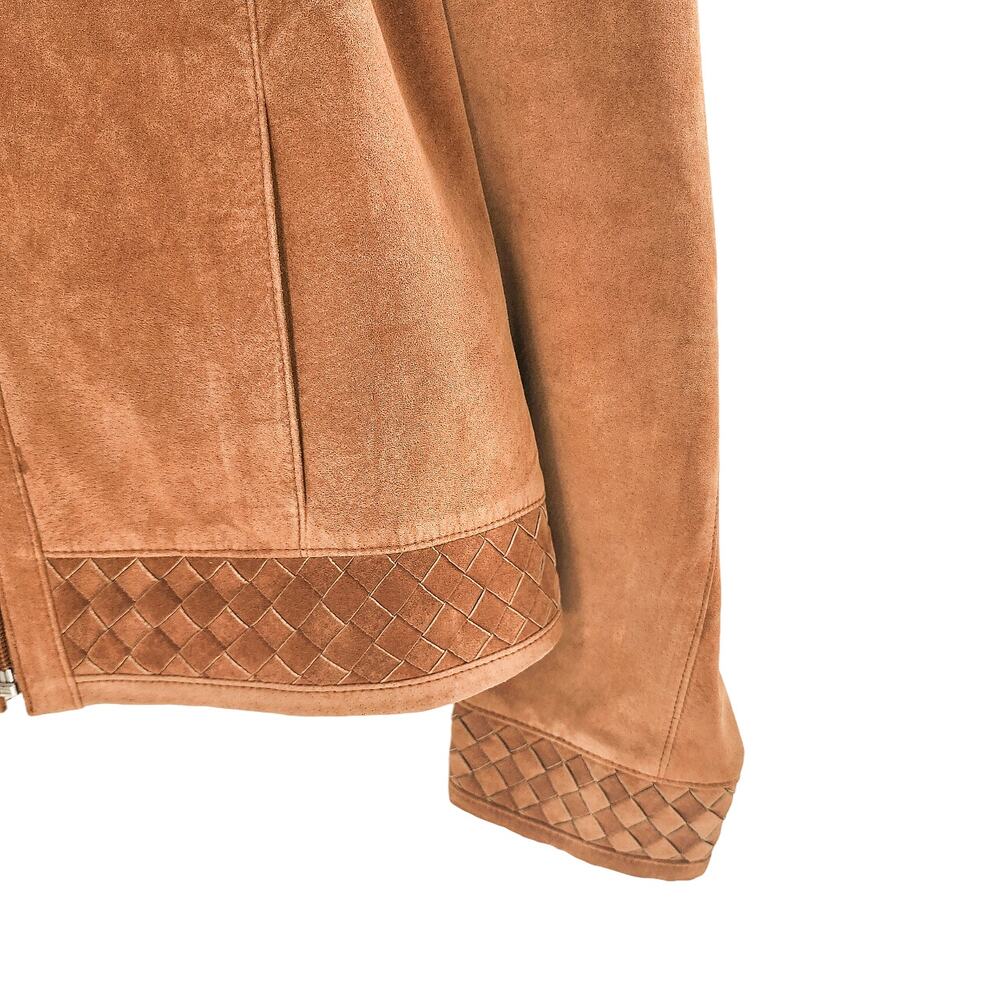 Willi Smith Women's Leather Skirt Jacket Set Western Size Large Tan - Picture 8 of 16